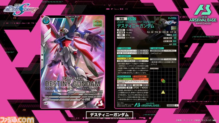 『機動戦士ガンダム アーセナルベース』シーズン4の新カードが8/20から登場。『Z』『SEED DESTINY』『AGE』の機体・パイロットに加え新レアリティ“ヒロインレア”が追加