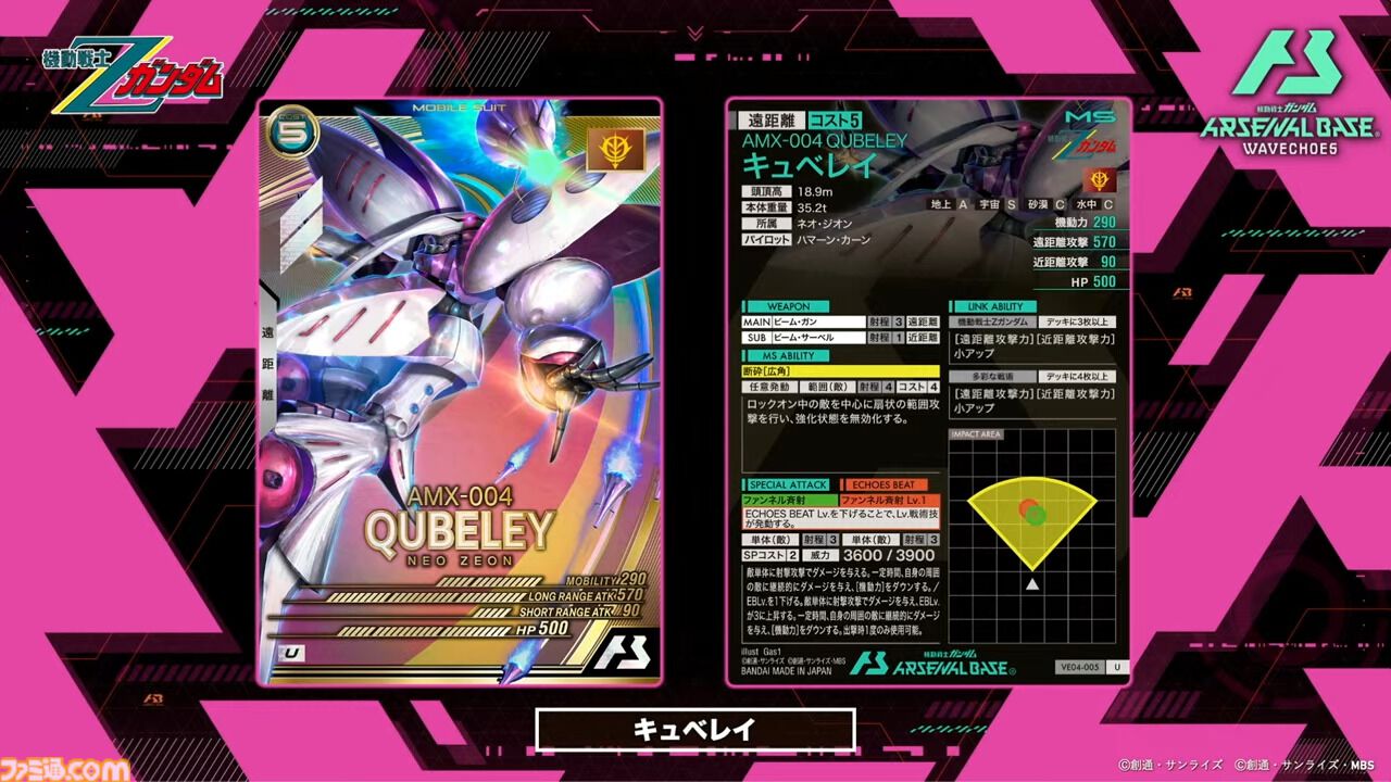 『機動戦士ガンダム アーセナルベース』シーズン4の新カードが8/20から登場。『Z』『SEED DESTINY』『AGE』の機体・パイロットに加え新レアリティ“ヒロインレア”が追加