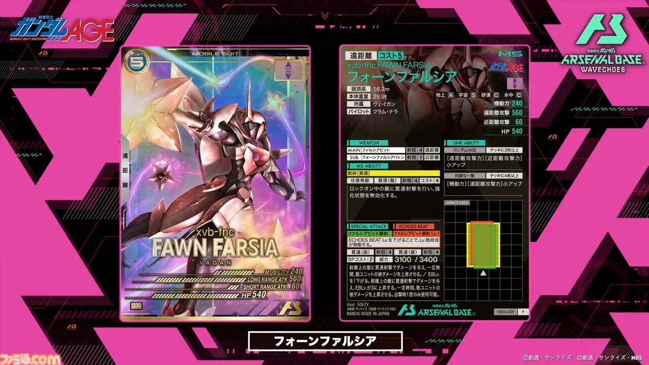 『機動戦士ガンダム アーセナルベース』シーズン4の新カードが8/20から登場。『Z』『SEED DESTINY』『AGE』の機体・パイロットに加え新レアリティ“ヒロインレア”が追加