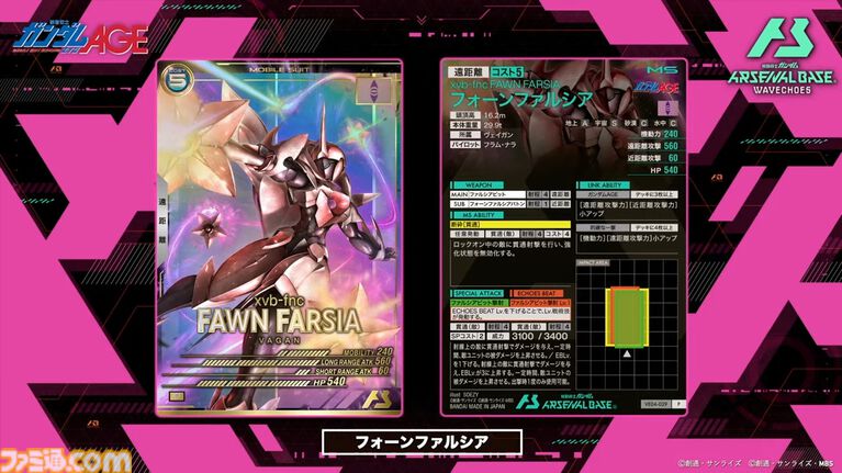 『機動戦士ガンダム アーセナルベース』シーズン4の新カードが8/20から登場。『Z』『SEED DESTINY』『AGE』の機体・パイロットに加え新レアリティ“ヒロインレア”が追加