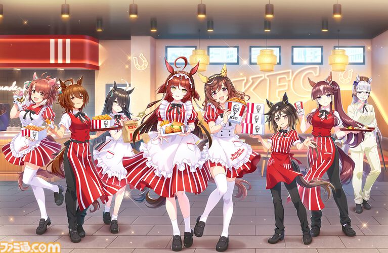 『ウマ娘』ケンタッキーコラボ衣装のアグネスタキオンを独占公開！ コラボセット第1弾の販売が本日（8月12日）スタート。ゲーム内ではゴルシのカーネル・サンダース風衣装も手に入る