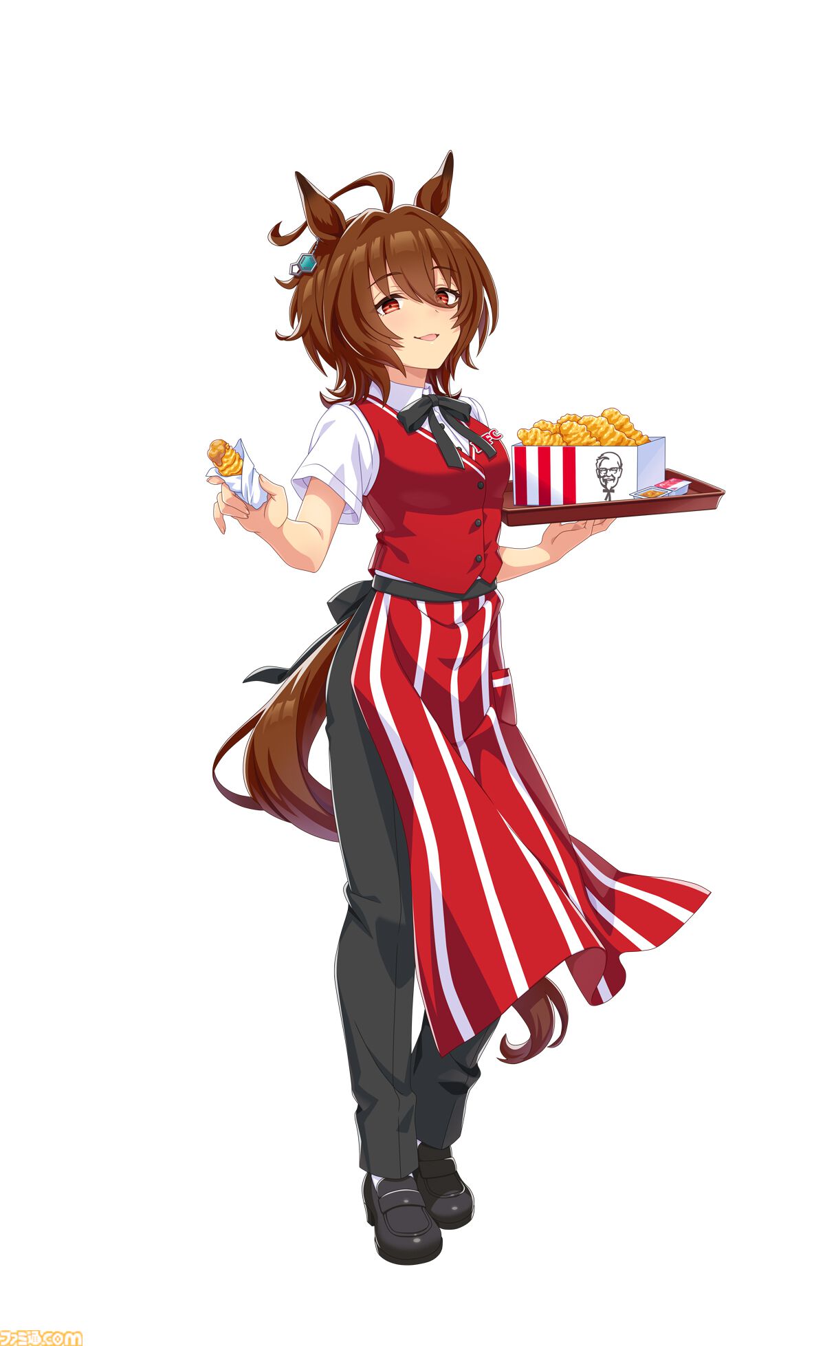 ウマ娘』ケンタッキーコラボ衣装のアグネスタキオンを独占公開