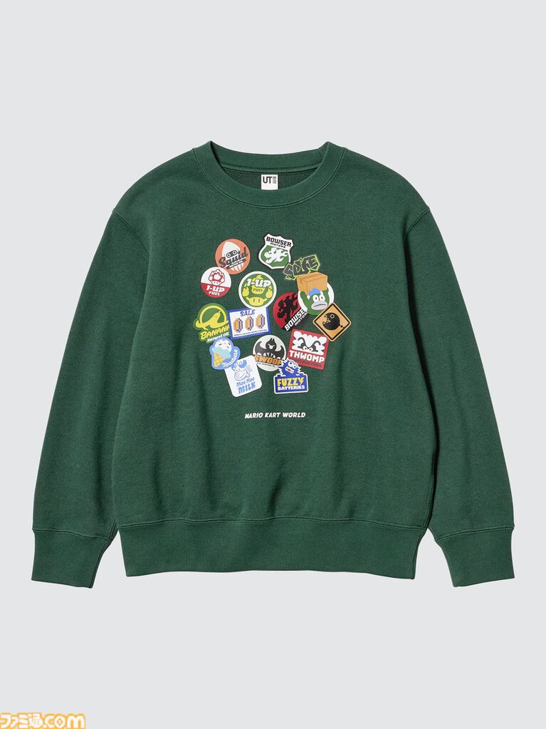 『マリオカート ワールド』Tシャツがユニクロから発売。レトロ風2Dイラストや3Dグラフィック、ゲーム中に登場するステッカーなどをプリントしたマリオファン垂涎のデザイン