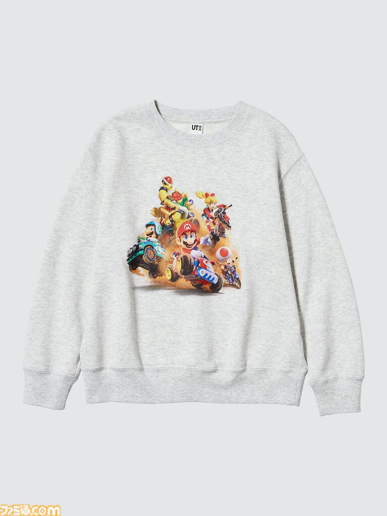 『マリオカート ワールド』Tシャツがユニクロから発売。レトロ風2Dイラストや3Dグラフィック、ゲーム中に登場するステッカーなどをプリントしたマリオファン垂涎のデザイン