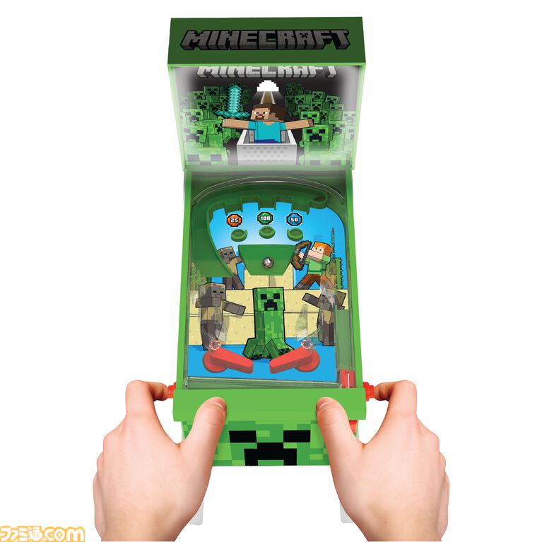 『マイクラ』帯電クリーパーとゴールドスティーブのスクイーズが発売。ブロックを削る発掘キットやエンダーマンのセンサーライトなど全7アイテムが予約受付中