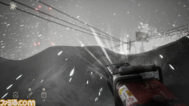 『雪葬』チラズアート新作ホラーが本日（8/14）配信開始。雪山で雪をかき分け鉄塔を目指す。雪の中から出てくるのは食料か建物か、あるいは……？
