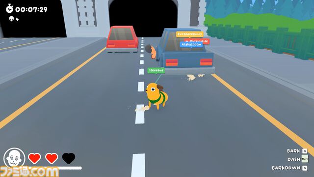 『Ruffed Up』犬になって気絶した飼い主を引きずる癒やしカオスな協力ゲー。最大4人でオンラインでもローカルでも引っ張り合える【体験版配信中