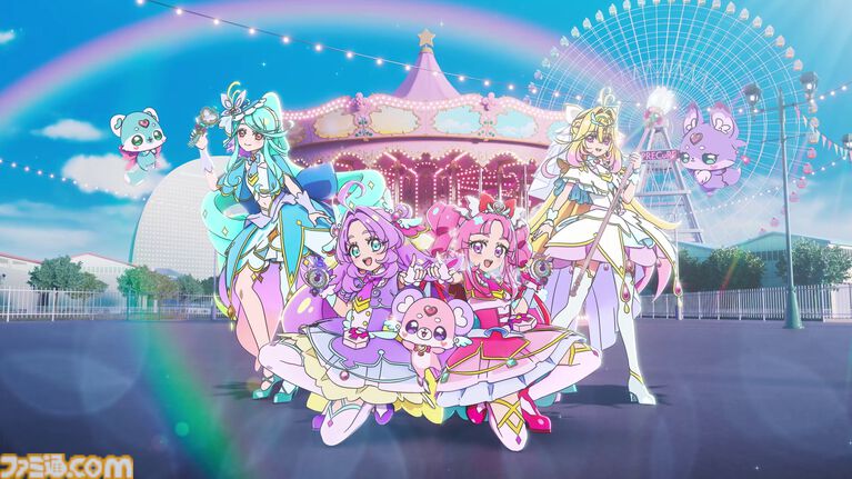 『名探偵プリキュア!』キュアアルカナの新たな姿が解禁。黒基調から白基調へフォームチェンジし、変身前のペンダントにも変化。キュアアンサーら4人の新フォームも公開