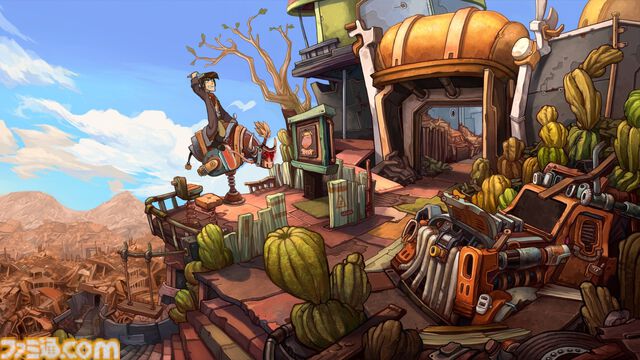 『Deponia』がSteamにて無料配布中。ゴミ山暮らしの青年の奮闘をカートゥーン調グラフィックで描く“非常に好評”のコメディアドベンチャー