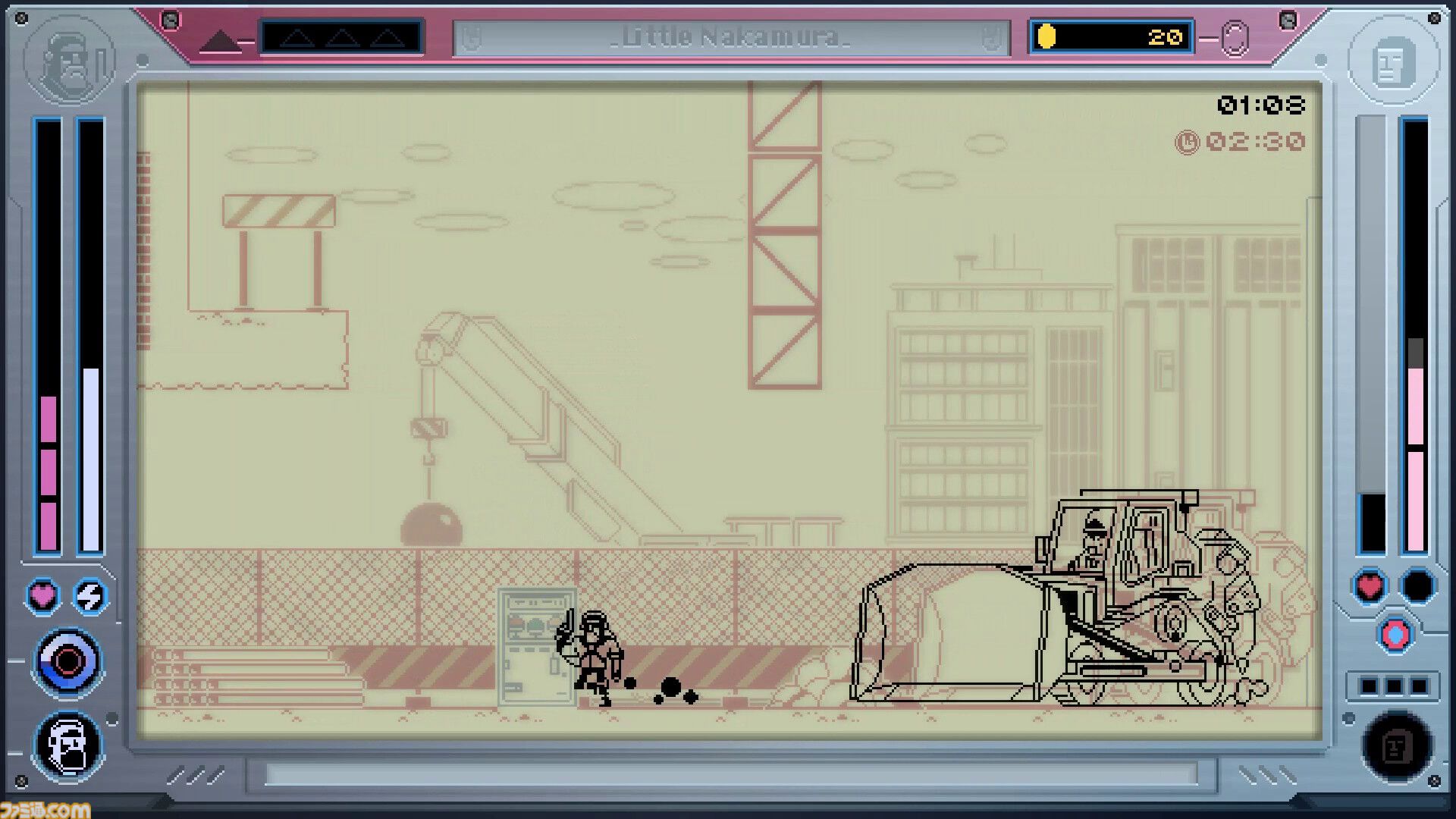 ゲーム&ウォッチ風レトロアクションシューティング『Future Knight』配信開始。“俳優の残骸から作られたロボット”と“自我を持った良性腫瘍”のコンビが人類のため戦う