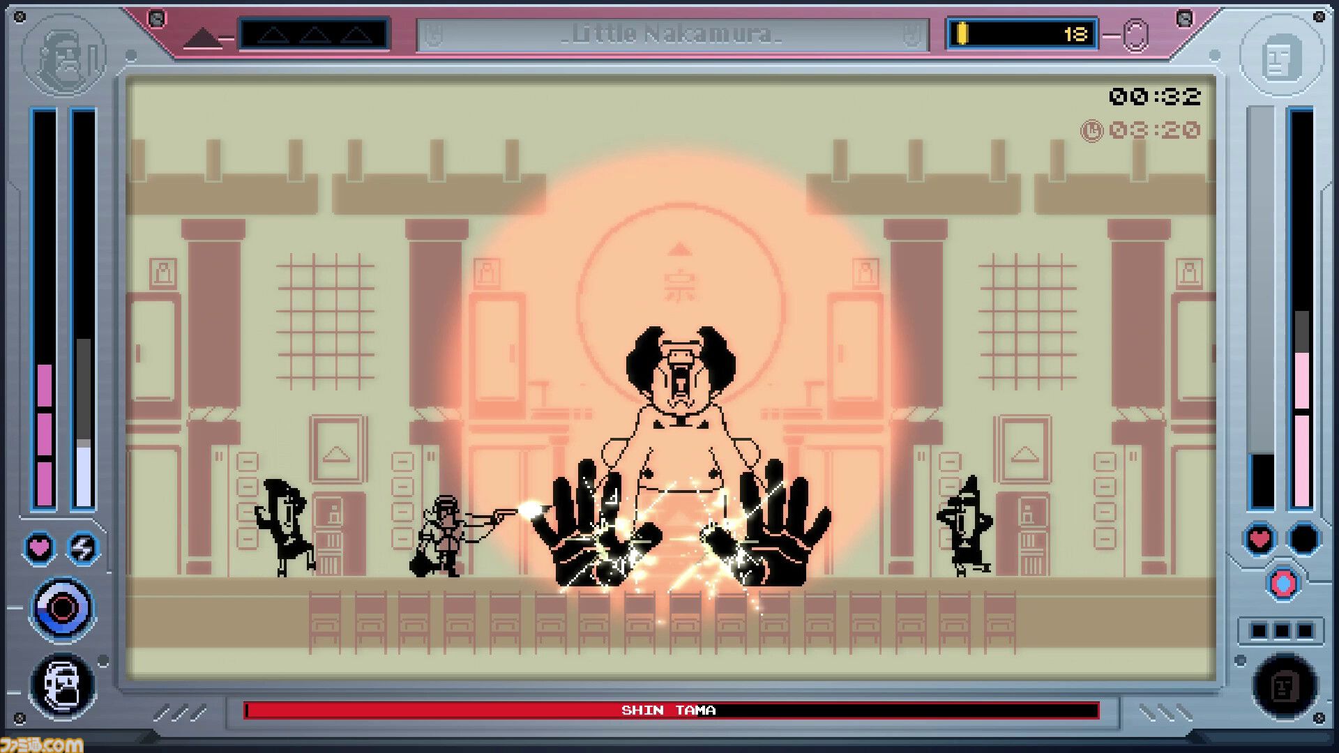 ゲーム&ウォッチ風レトロアクションシューティング『Future Knight』配信開始。“俳優の残骸から作られたロボット”と“自我を持った良性腫瘍”のコンビが人類のため戦う