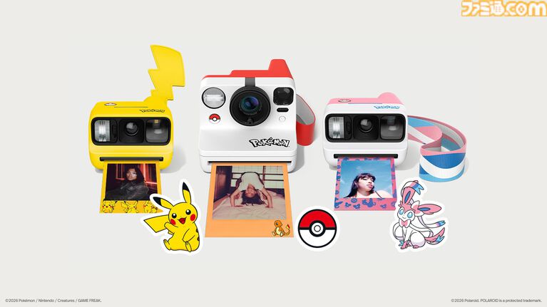 【ポケモン×ポラロイド】ピカチュウ、ニンフィアデザインのカメラが発売決定。カメラケースなどとあわせて8月26日より予約受付開始