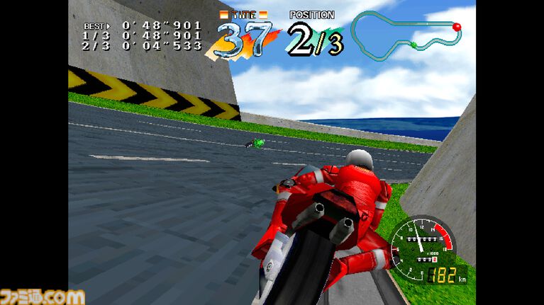 【アケアカ/アケアカ2】『サイバーサイクルズ』8月20日配信。1995年発売のバイク型大型筐体が印象的なレースゲームが現行機で楽しめるように