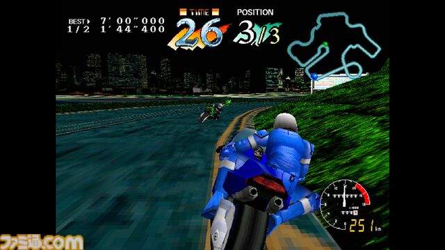 【アケアカ/アケアカ2】『サイバーサイクルズ』8月20日配信。1995年発売のバイク型大型筐体が印象的なレースゲームが現行機で楽しめるように