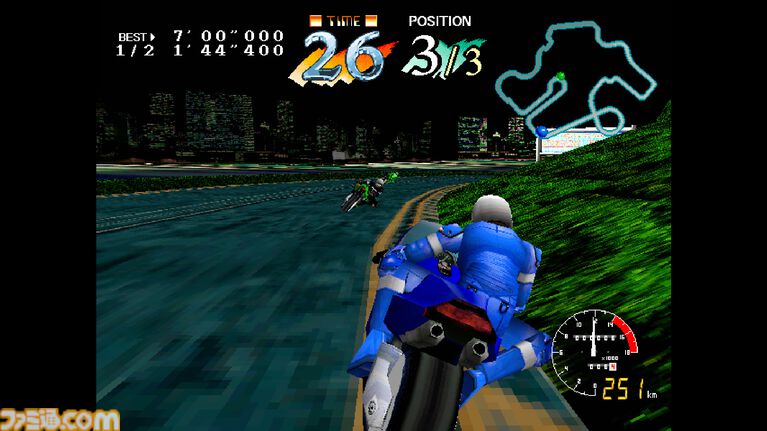【アケアカ/アケアカ2】『サイバーサイクルズ』8月20日配信。1995年発売のバイク型大型筐体が印象的なレースゲームが現行機で楽しめるように