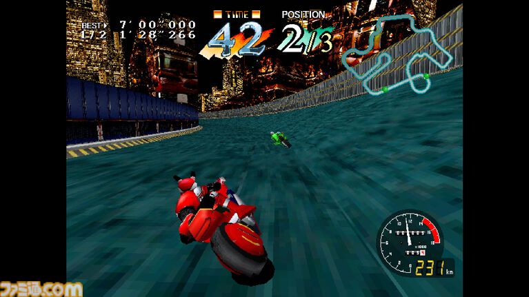 【アケアカ/アケアカ2】『サイバーサイクルズ』8月20日配信。1995年発売のバイク型大型筐体が印象的なレースゲームが現行機で楽しめるように