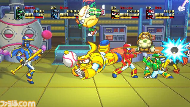『野球格闘リーグマン Bases Loaded』野球×格闘の異色ベルトスクロールアクションがHDリメイク。新プレイアブルキャラを実装して2026年12月10日発売