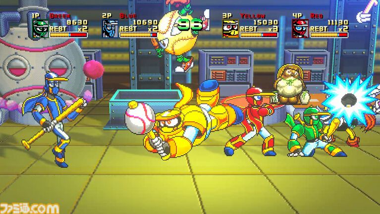 『野球格闘リーグマン Bases Loaded』野球×格闘の異色ベルトスクロールアクションがHDリメイク。新プレイアブルキャラを実装して2026年12月10日発売