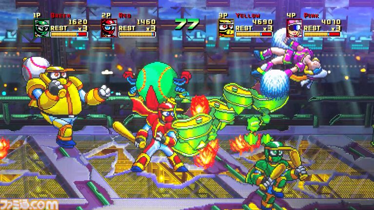 『野球格闘リーグマン Bases Loaded』野球×格闘の異色ベルトスクロールアクションがHDリメイク。新プレイアブルキャラを実装して2026年12月10日発売