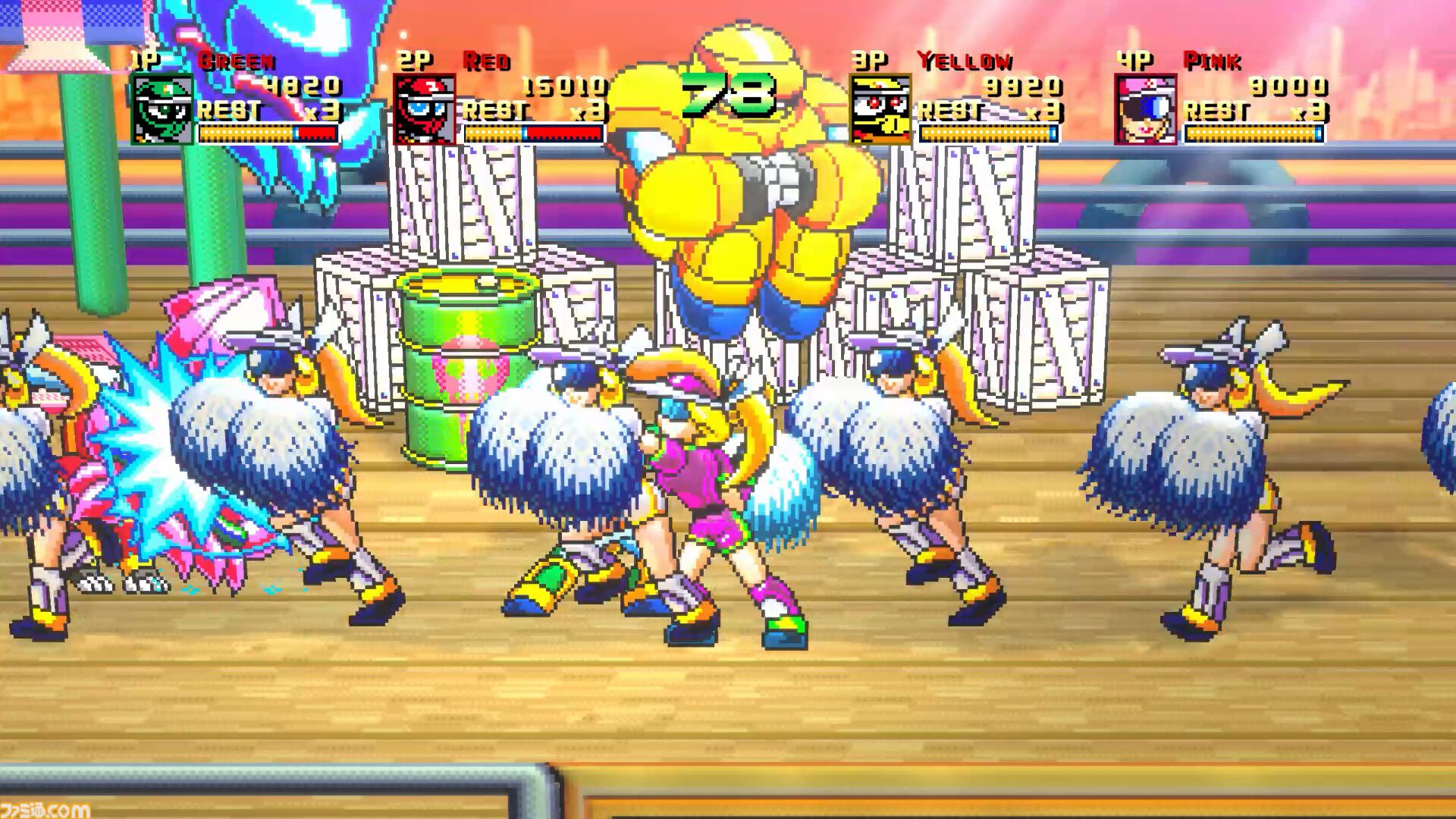 『野球格闘リーグマン Bases Loaded』野球×格闘の異色ベルトスクロールアクションがHDリメイク。新プレイアブルキャラを実装して2026年12月10日発売