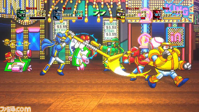 『野球格闘リーグマン Bases Loaded』野球×格闘の異色ベルトスクロールアクションがHDリメイク。新プレイアブルキャラを実装して2026年12月10日発売