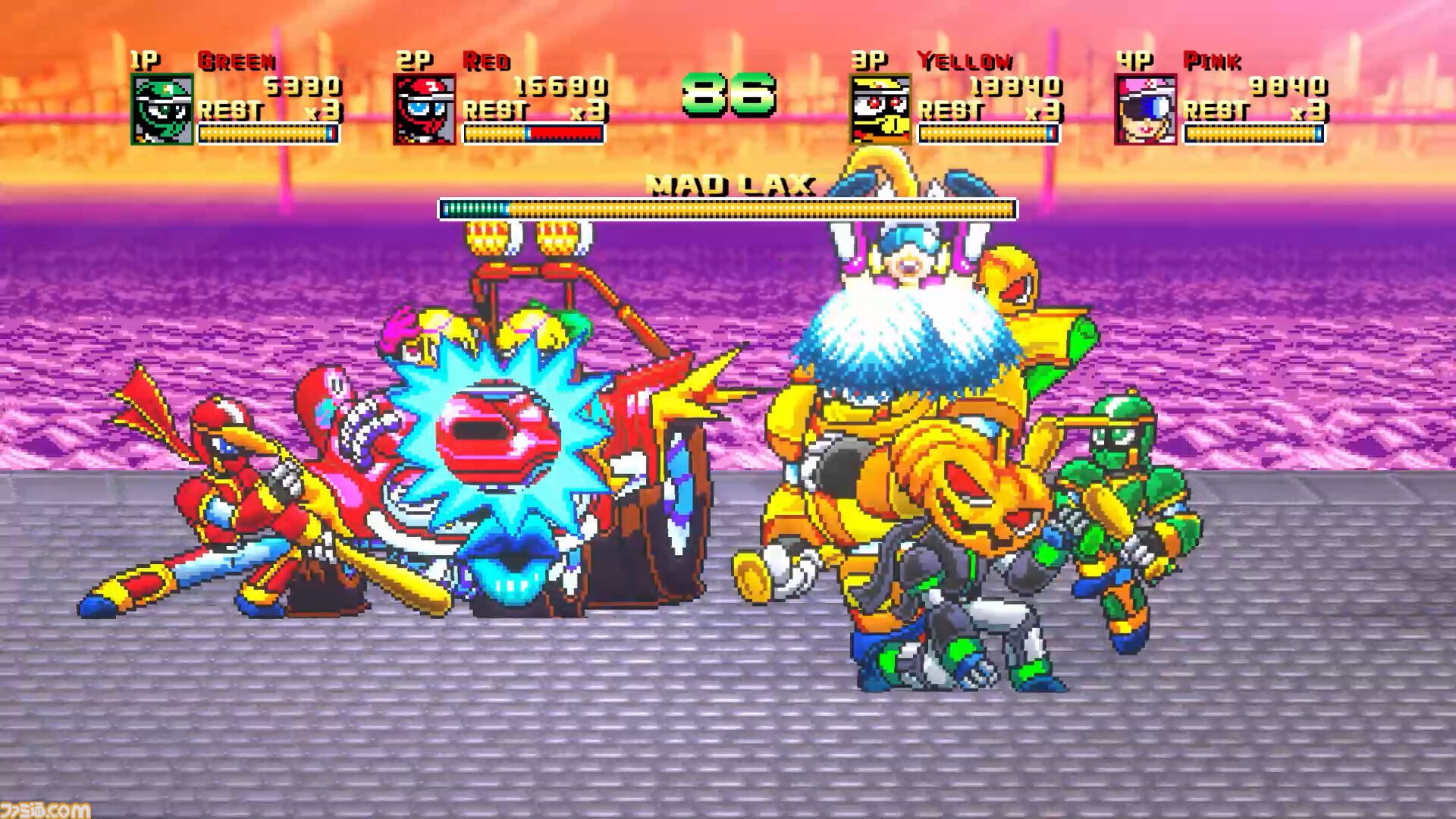 『野球格闘リーグマン Bases Loaded』野球×格闘の異色ベルトスクロールアクションがHDリメイク。新プレイアブルキャラを実装して2026年12月10日発売