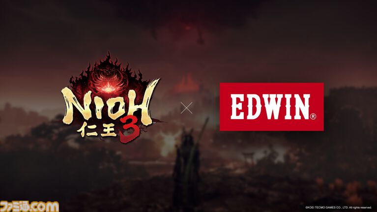 『仁王3』とEDWINがコラボした作務衣風のジャケット、ボトムが本日(8/19)より販売開始。購入特典はすねこすり、木霊などが描かれた熱圧着ワッペン