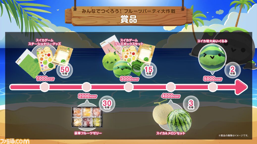 『スイカゲーム』初のリアルイベント“夏のスイカ大収穫祭”が7月27日に秋葉原で開催決定
