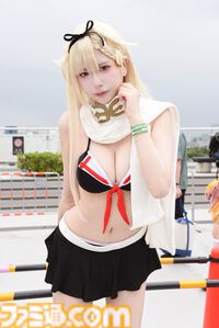 【コミケ108】『NIKKE』水着シンデレラ、『アズレン』RQニュージャージー、『スト6』不知火舞に『モンハン』モンちゃんまで……豪雨にも負けず、個性派コスプレイヤーが大集結
