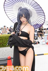【コミケ108】『NIKKE』水着シンデレラ、『アズレン』RQニュージャージー、『スト6』不知火舞に『モンハン』モンちゃんまで……豪雨にも負けず、個性派コスプレイヤーが大集結