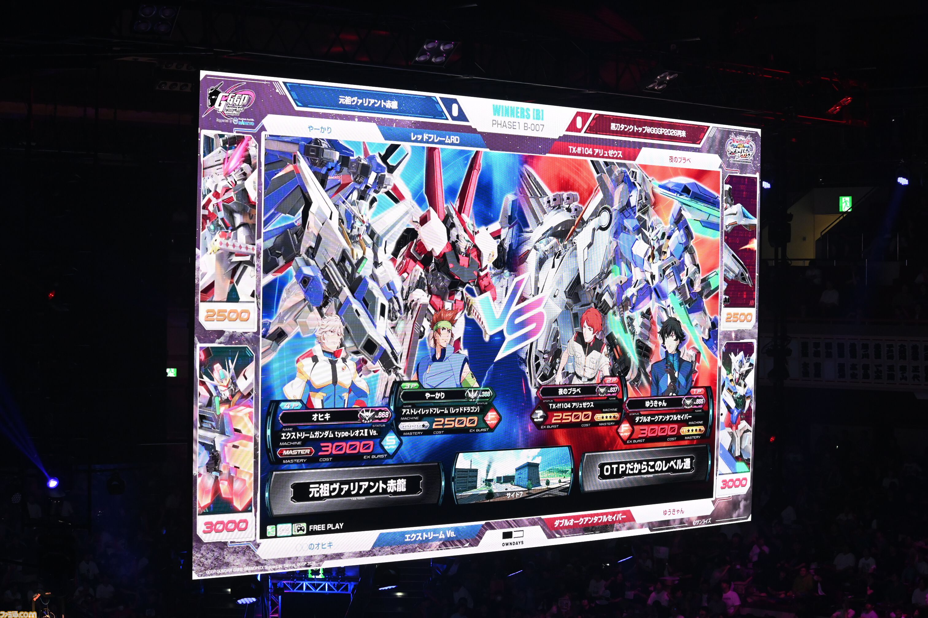 『機動戦士ガンダム EXVS.2 IB』極限を越える戦いがここに！　研ぎ澄まされた技量と駆け引きに両国国技館が震えた“GGGP2026”をリポート