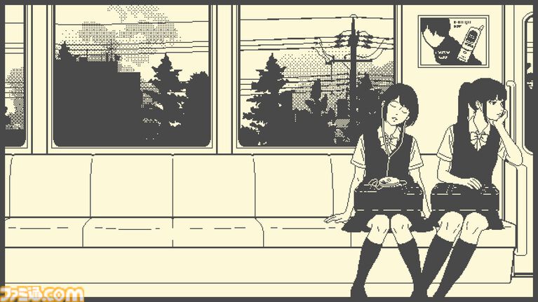 『彼女は知らない』1999年の女子高生ふたりの“とある一日”をモノトーン調で描くビジュアルノベル、Steamページ公開。ノスタルジックでどこか物憂げな雰囲気が漂う