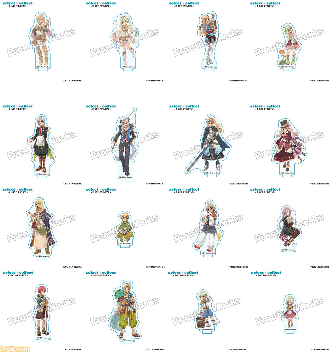 『ルーンファクトリー』シリーズの新作アクスタ【全181種】が受注開始。『新牧場物語』から『ルンファク5』まで。過去に販売された全163種のアクスタも再販