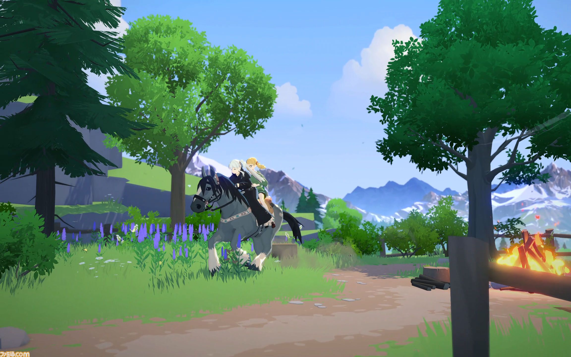 『マビノギモバイル』癒し系生活MMORPGの金字塔『マビノギ』の雰囲気はそのまま。たき火を眺めて癒されるやさしい世界【体験会リポート】