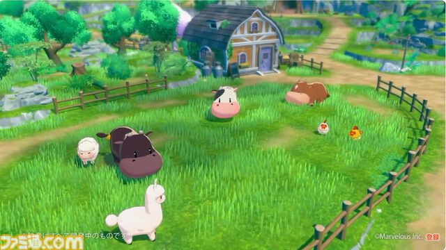 『牧場物語』シリーズ最新作の開発中映像が公開。のどかな海辺や四季が感じられる街並み。ウシやニワトリなど動物たちの姿も！