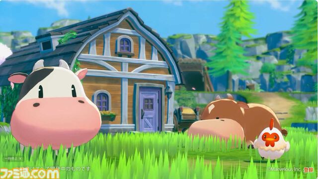 『牧場物語』シリーズ最新作の開発中映像が公開。のどかな海辺や四季が感じられる街並み。ウシやニワトリなど動物たちの姿も！