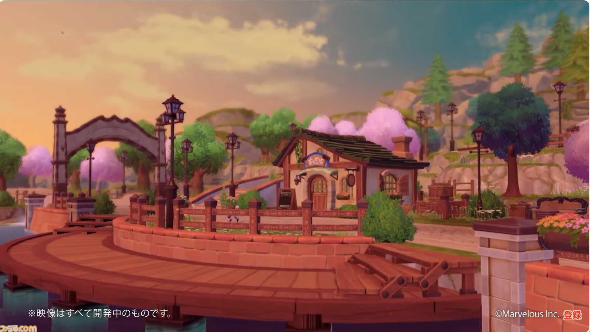 『牧場物語』シリーズ最新作の開発中映像が公開。のどかな海辺や四季が感じられる街並み。ウシやニワトリなど動物たちの姿も！