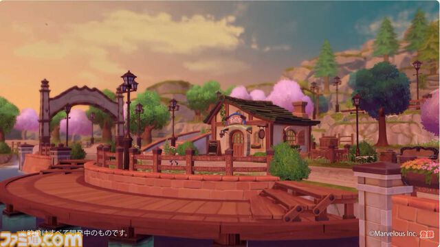 『牧場物語』シリーズ最新作の開発中映像が公開。のどかな海辺や四季が感じられる街並み。ウシやニワトリなど動物たちの姿も！