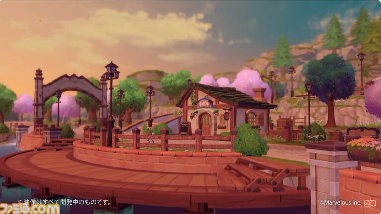 『牧場物語』シリーズ最新作の開発中映像が公開。のどかな海辺や四季が感じられる街並み。ウシやニワトリなど動物たちの姿も！