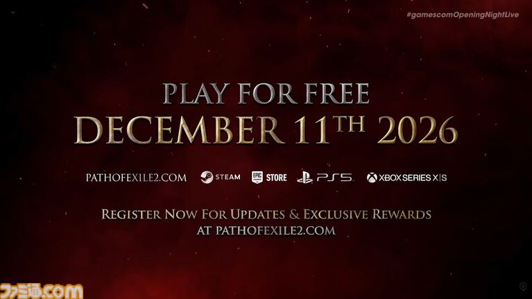 『Path of Exile 2』12月11日に正式版（1.0）がリリース。基本プレイは無料に【gamescom 2026】