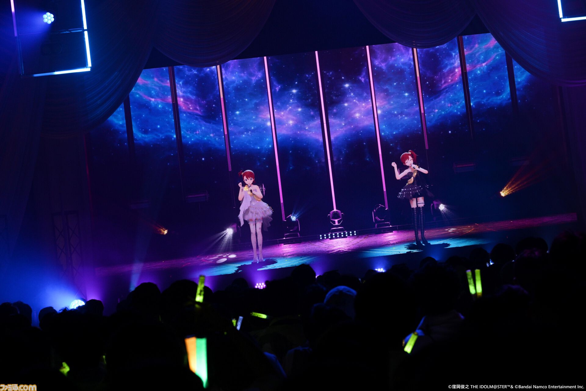 『アイマス』双海亜美・真美 twin live“ふたごぼしのつばさ”東京公演リポート。全曲ふたりでのステージで、新曲『北極星をズラしちゃえ！』でも一体感のあるパフォーマンスを披露。