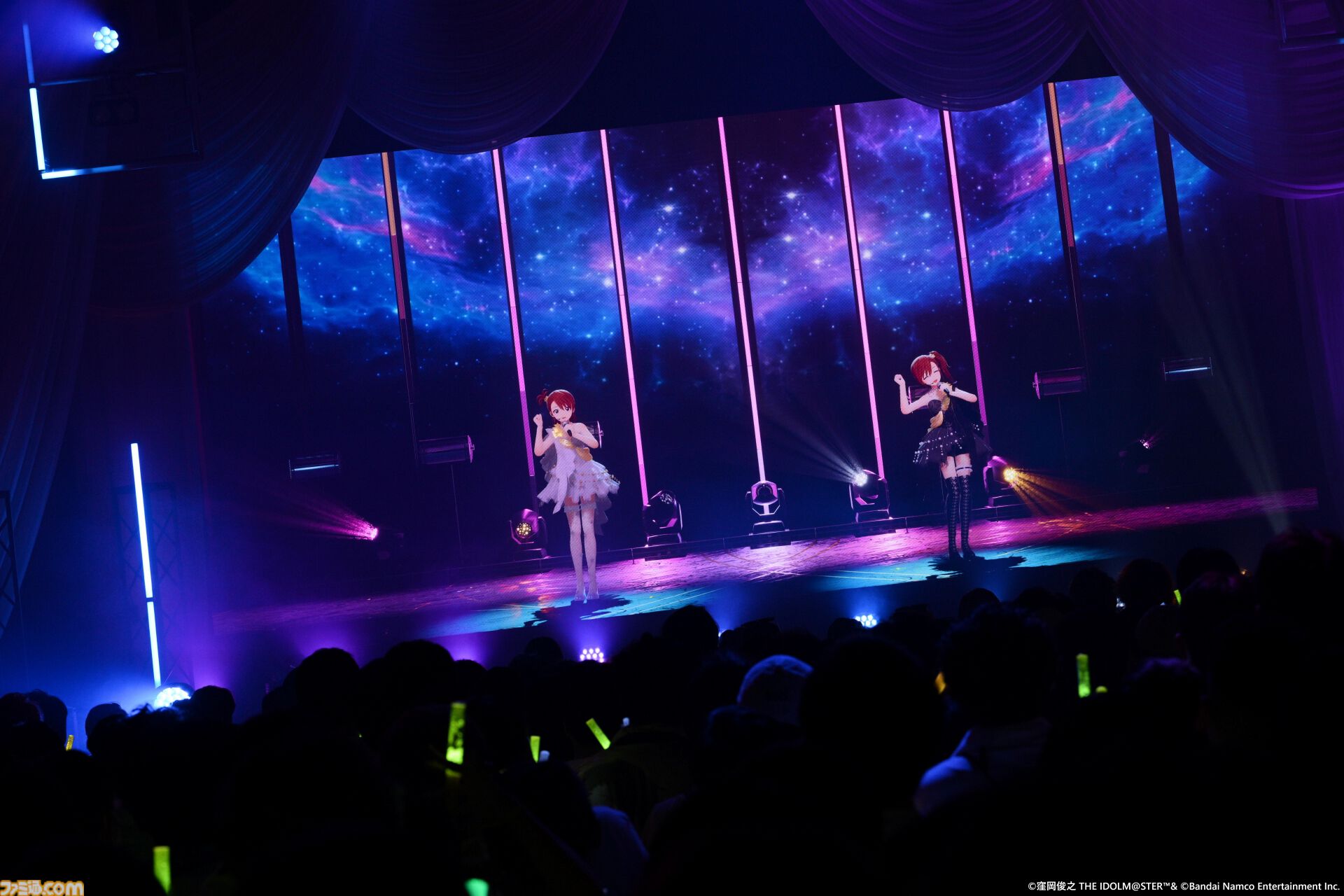 『アイマス』双海亜美・真美 twin live“ふたごぼしのつばさ”東京公演リポート。全曲ふたりでのステージで、新曲『北極星をズラしちゃえ！』でも一体感のあるパフォーマンスを披露。