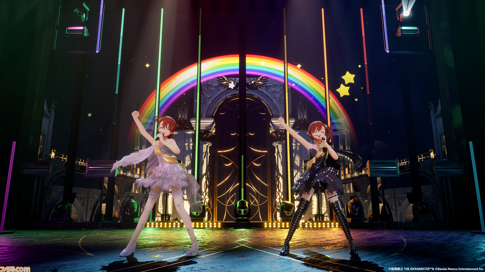 『アイマス』双海亜美・真美 twin live“ふたごぼしのつばさ”東京公演リポート。全曲ふたりでのステージで、新曲『北極星をズラしちゃえ！』でも一体感のあるパフォーマンスを披露。