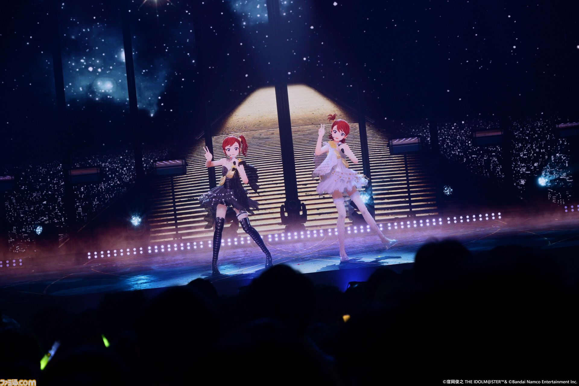 『アイマス』双海亜美・真美 twin live“ふたごぼしのつばさ”東京公演リポート。全曲ふたりでのステージで、新曲『北極星をズラしちゃえ！』でも一体感のあるパフォーマンスを披露。