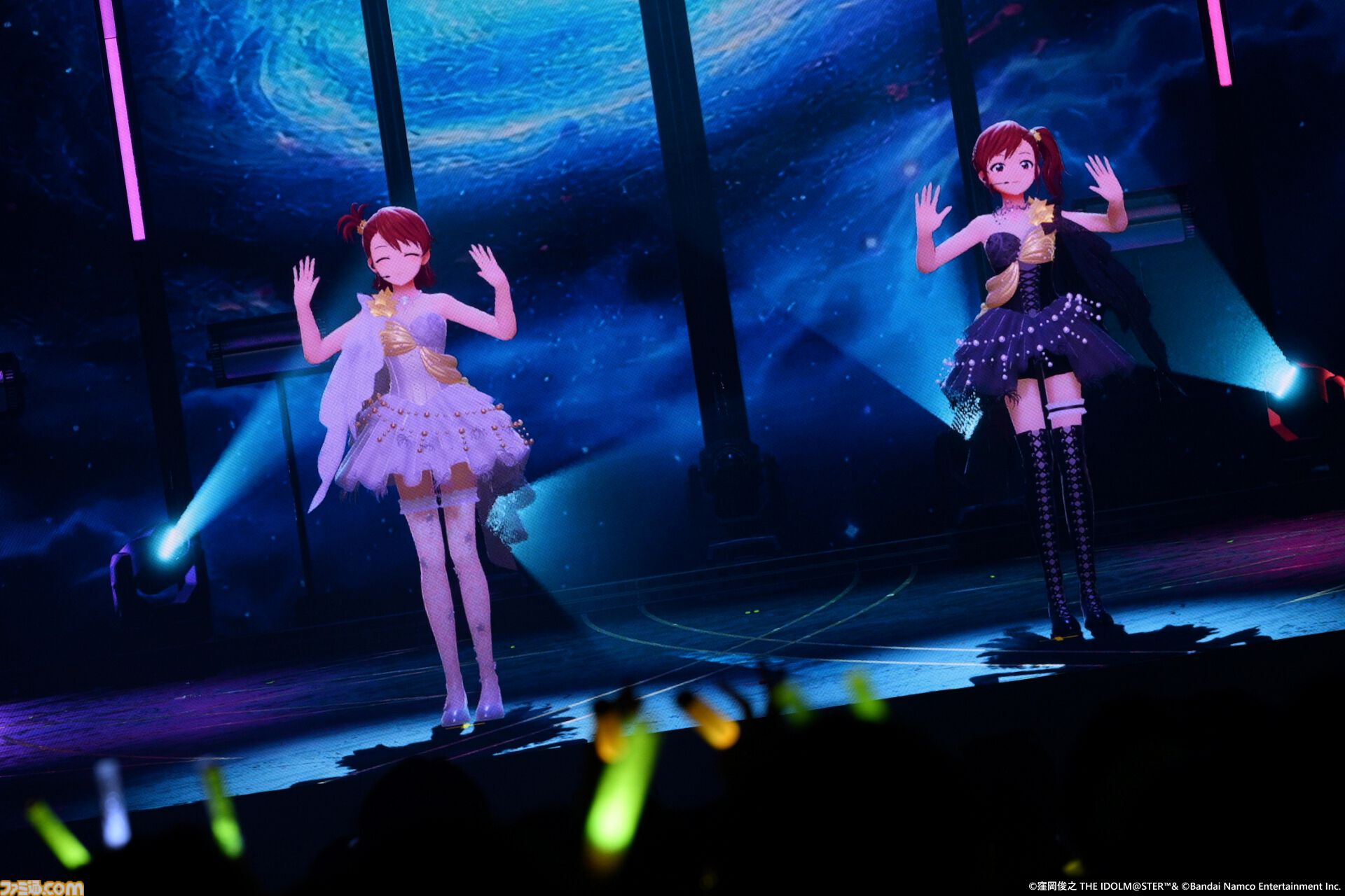 『アイマス』双海亜美・真美 twin live“ふたごぼしのつばさ”東京公演リポート。全曲ふたりでのステージで、新曲『北極星をズラしちゃえ！』でも一体感のあるパフォーマンスを披露。