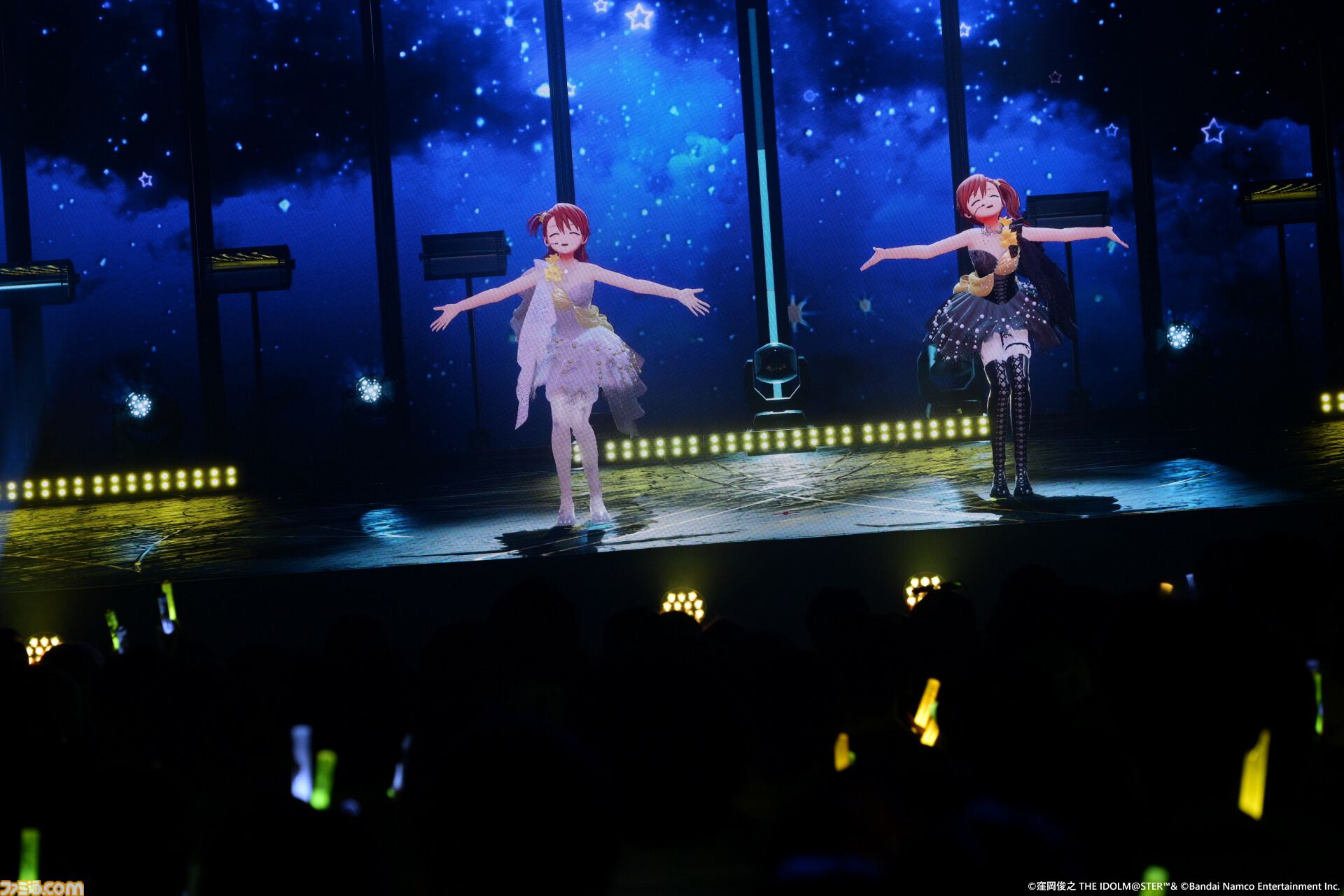 『アイマス』双海亜美・真美 twin live“ふたごぼしのつばさ”東京公演リポート。全曲ふたりでのステージで、新曲『北極星をズラしちゃえ！』でも一体感のあるパフォーマンスを披露。