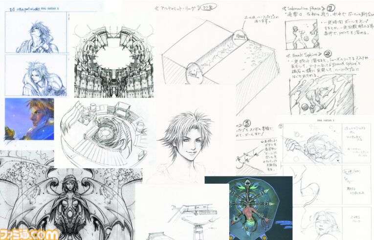 『FF10』25周年記念展覧会ではザナルカンドでの一幕を空間再現して展示。貴重な未公開の設定資料も公開。記念グッズの詳細が解禁