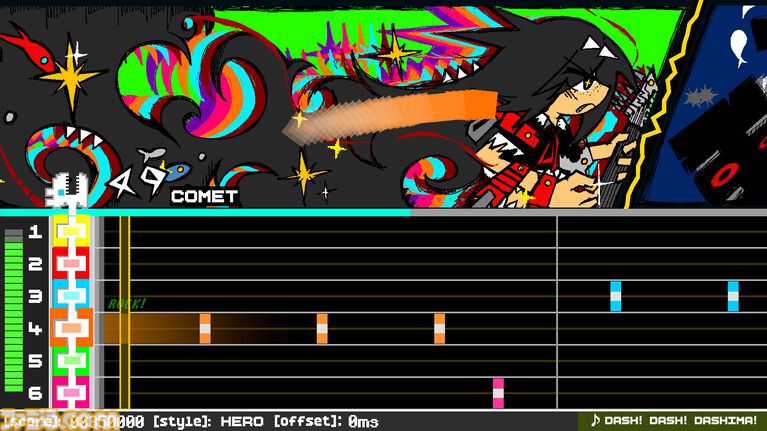 キーボードでギターを弾くノベル音ゲー『COMETROX!』。宇宙を救うために怪獣とロックな殴り合い