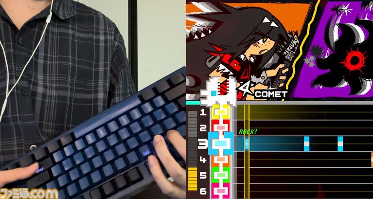 キーボードでギターを弾くノベル音ゲー『COMETROX!』。宇宙を救うために怪獣とロックな殴り合い
