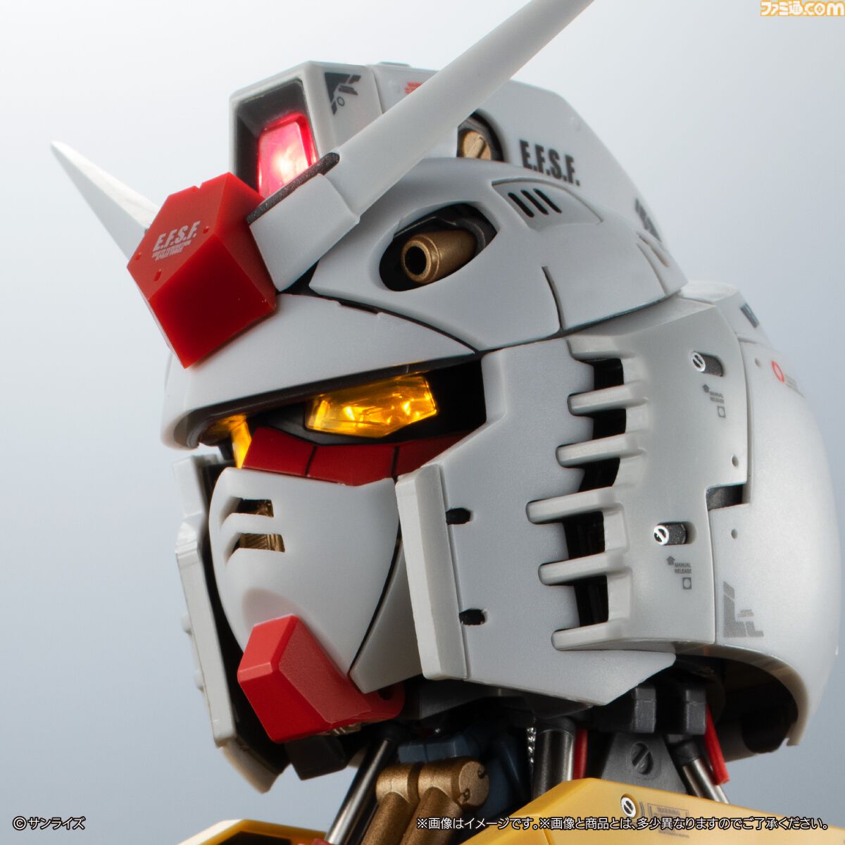 【ガンダム】3種合体で全高約20cmのバストアップフィギュアに。精巧な内部構造も楽しめる。本日（8/31）よりガシャポンオンラインで予約開始